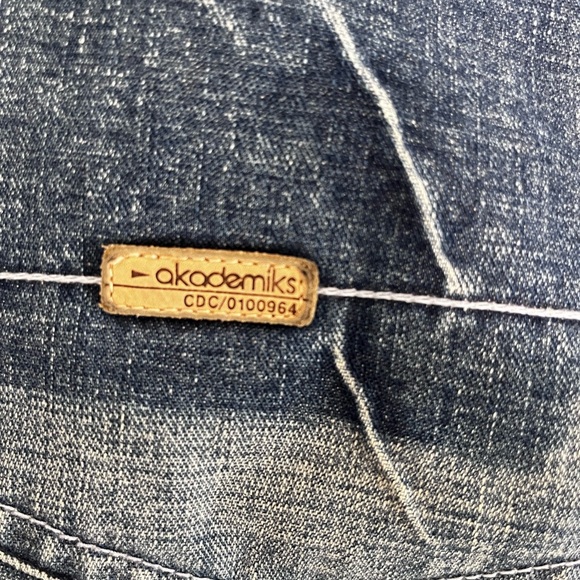 Akademiks Vintage 2000’s Men’s Wide Leg Denim Jeans Sz  32/32 - Picture 11 of 12